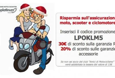 Assicurazione: risparmia oltre il 50% su moto e scooter