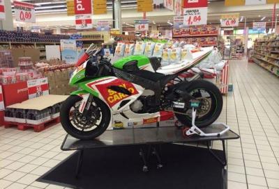 La Kawasaki Ninja ZX-6R di Morbidelli al supermercato!