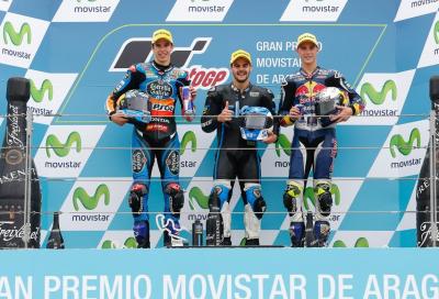Moto3: Fenati recupera e trionfa in volata al GP di Aragon