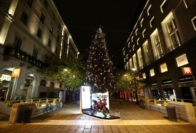 Ducati: c’è una Multistrada sotto l’albero di Natale a Milano!