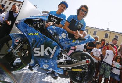 Sky Racing VR46: la livrea di Misano 2016 (anche Rossi e Meda in giuria)