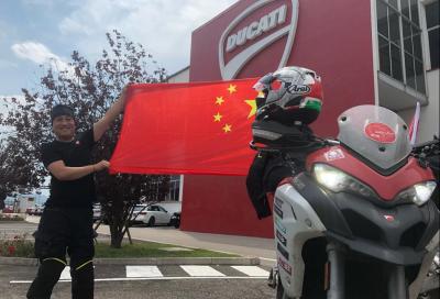 Dalla Cina al World Ducati Week: 7.575 km in soli 7 giorni