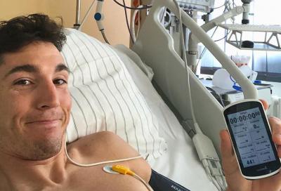 Aleix Espargarò analizza la sua "telemetria" in ospedale