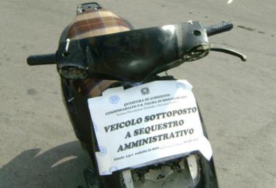 Moto e scooter sequestrati: custode del mezzo sarà il proprietario