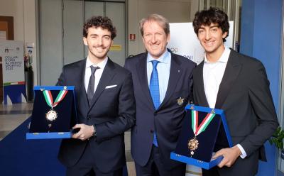 Francesco Bagnaia e Andrea Verona insigniti del  Collare d'Oro del CONI