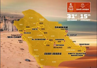 Dakar 2023, più tappe e più sabbia