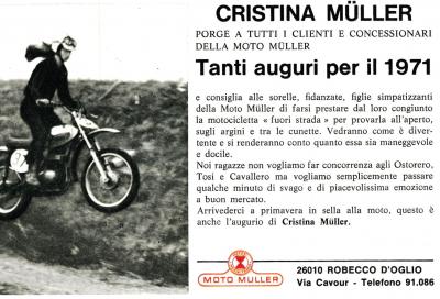Cristina, marketing manager delle Moto Müller