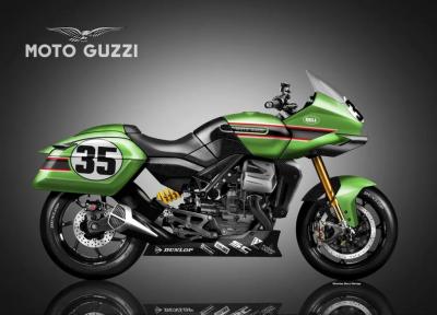 Moto Guzzi V120 Racing Bagger, nata per gareggiare